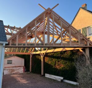 Préau en bois Charpente Ligérienne