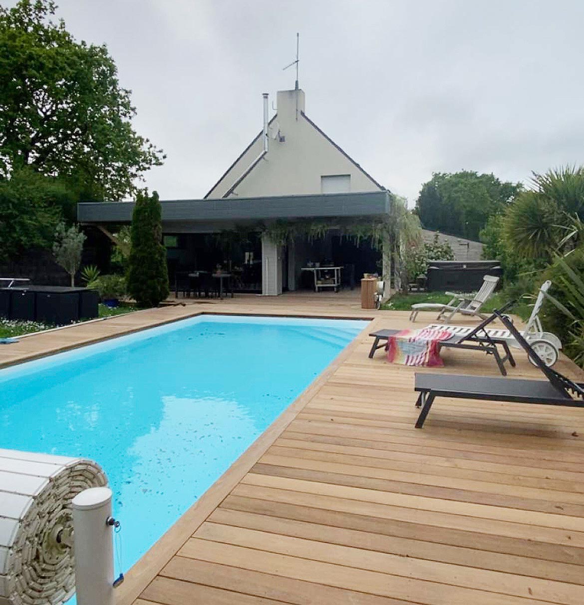 Terrasse de piscine Charpente Ligérienne